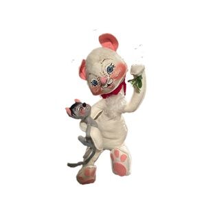Vintage Annalee Christmas Doll - Cat and Mouse